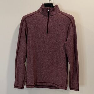 lululemon athletica Men's Burgundy Zip-Up Sweater